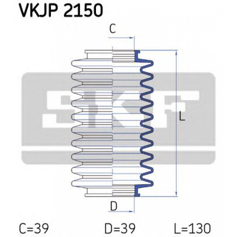 VKJP 2150 SKF - Пильовик привідного валу